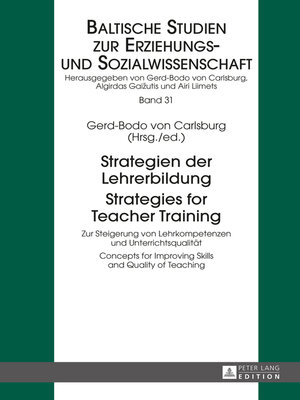 cover image of Strategien der Lehrerbildung / Strategies for Teacher Training